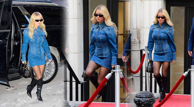 Sydney Sweeney’s Jaw-Dropping Denim Mini Has Her Curves Exploding at NYSE