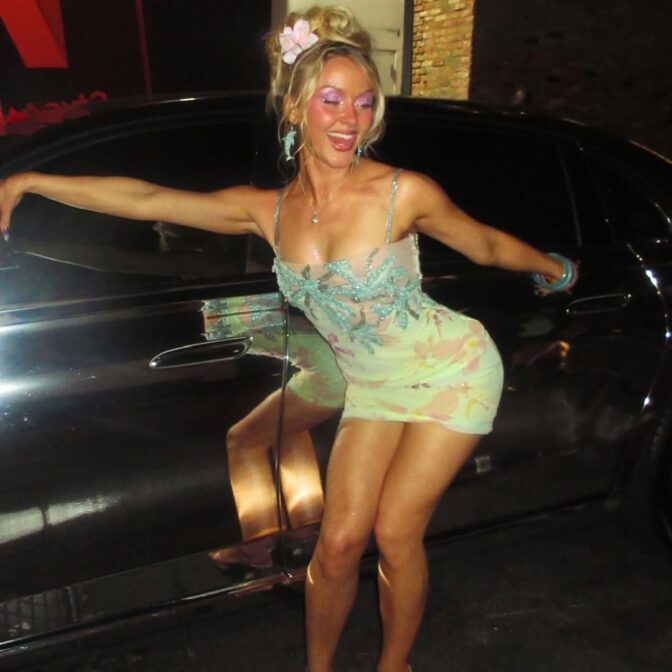 Zara Larsson Sexy Body Tiny Dress