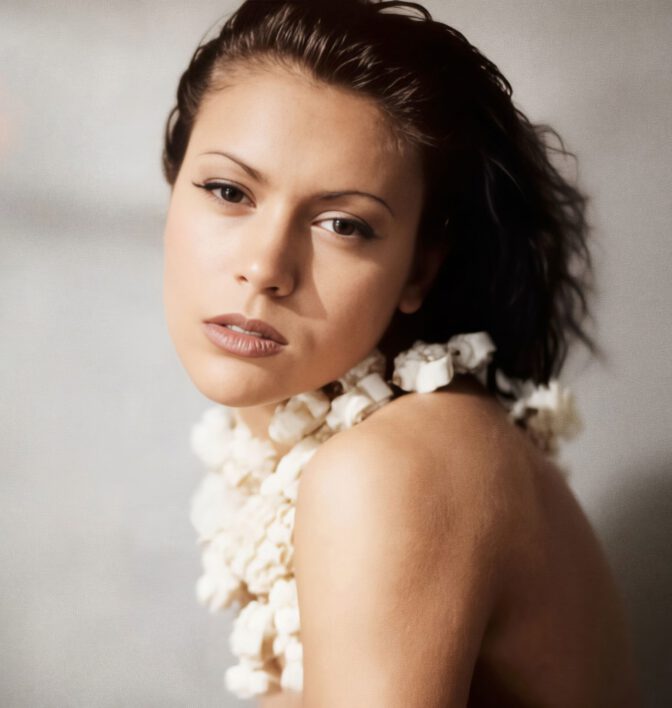 Alyssa Milano Nude Bikini Magazine Beach