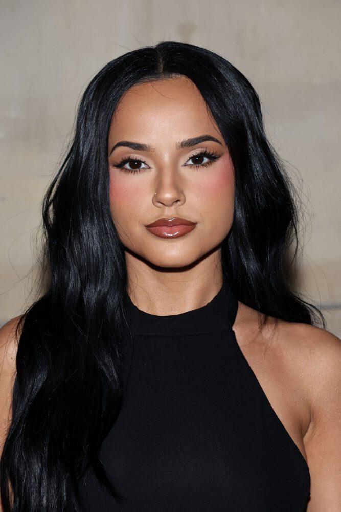 Becky G Thigh High Slit Black Dress Cult Gaia Nyfw