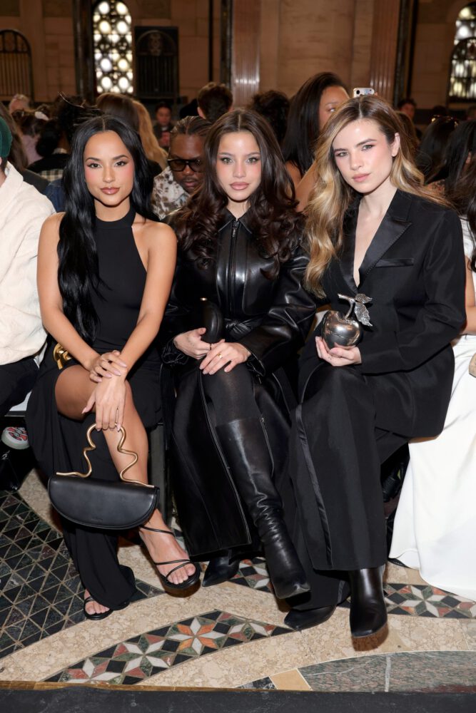 Becky G Thigh High Slit Black Dress Cult Gaia Nyfw