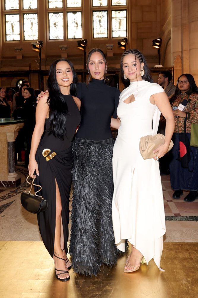 Becky G Thigh High Slit Black Dress Cult Gaia Nyfw