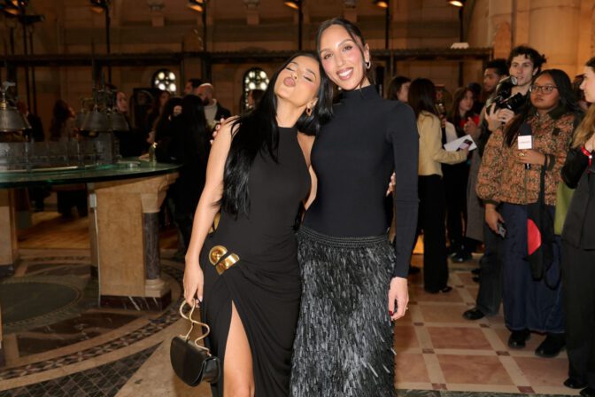 Becky G Thigh High Slit Black Dress Cult Gaia Nyfw