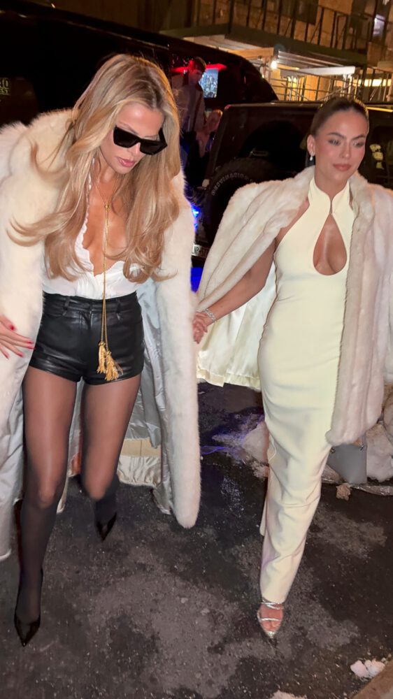 Brooks Nader Nipslip Fur Coat Nyfw Laban Braless Top