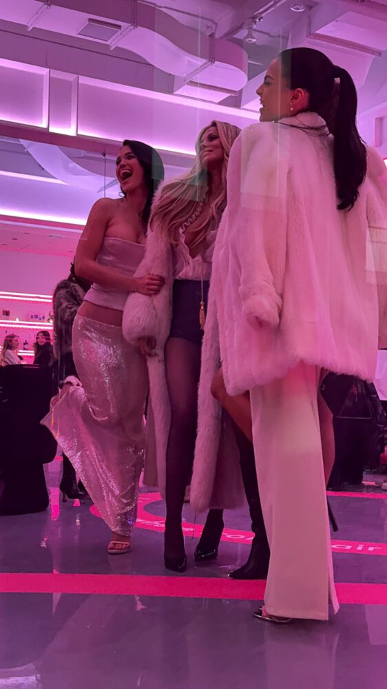 Brooks Nader Nipslip Fur Coat Nyfw Laban Braless Top