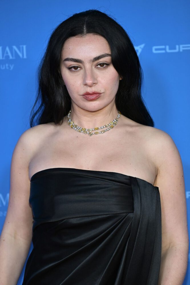 Charli Xcx High Slit Black Dress Berlinale