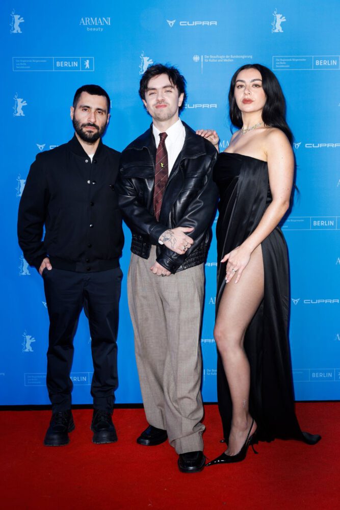 Charli Xcx High Slit Black Dress Berlinale