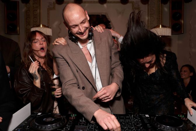 Charli Xcx Sheer Black Lace Dress Cleavage High Slit Grammy After Party