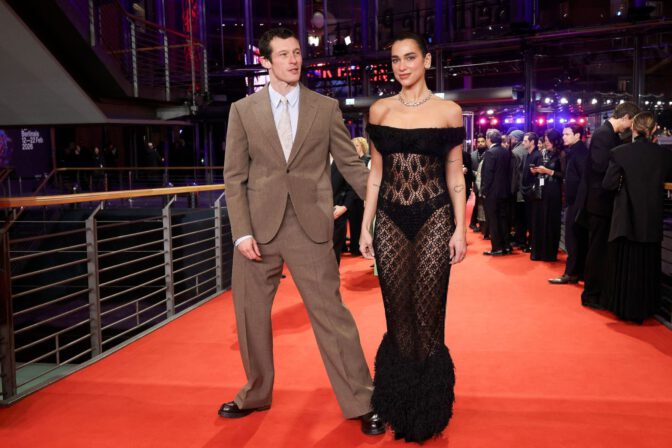 Dua Lipa Sheer Gown Ass Thong Tease Red Carpet