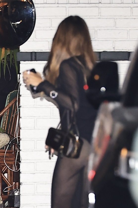 Kaia Gerber Sheer Black Dress Ass Chateau Marmont