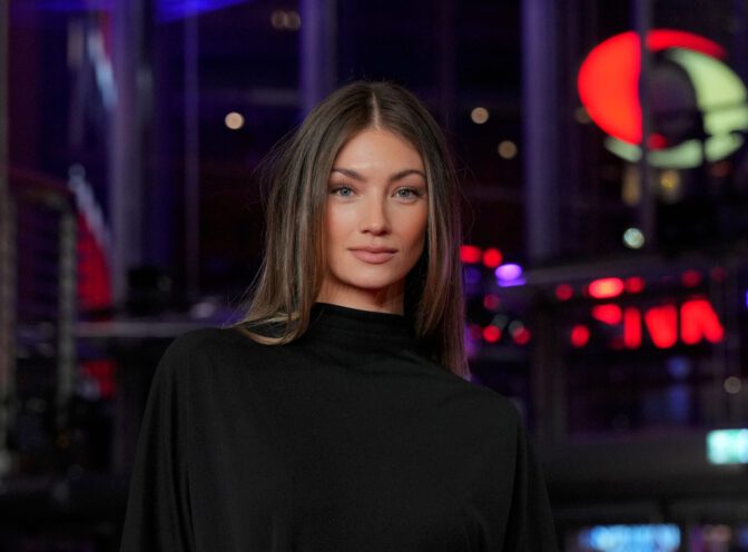 Lorena Rae Sexy High Slit Dress Berlinale Red Carpet