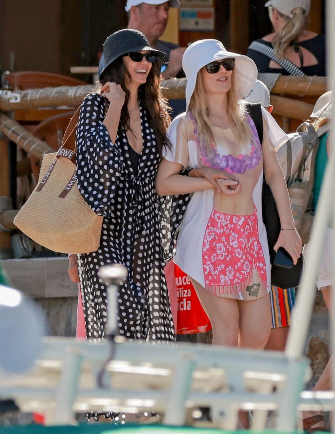 Nina Dobrev Black Bikini Ass Yacht Cabo Sexy