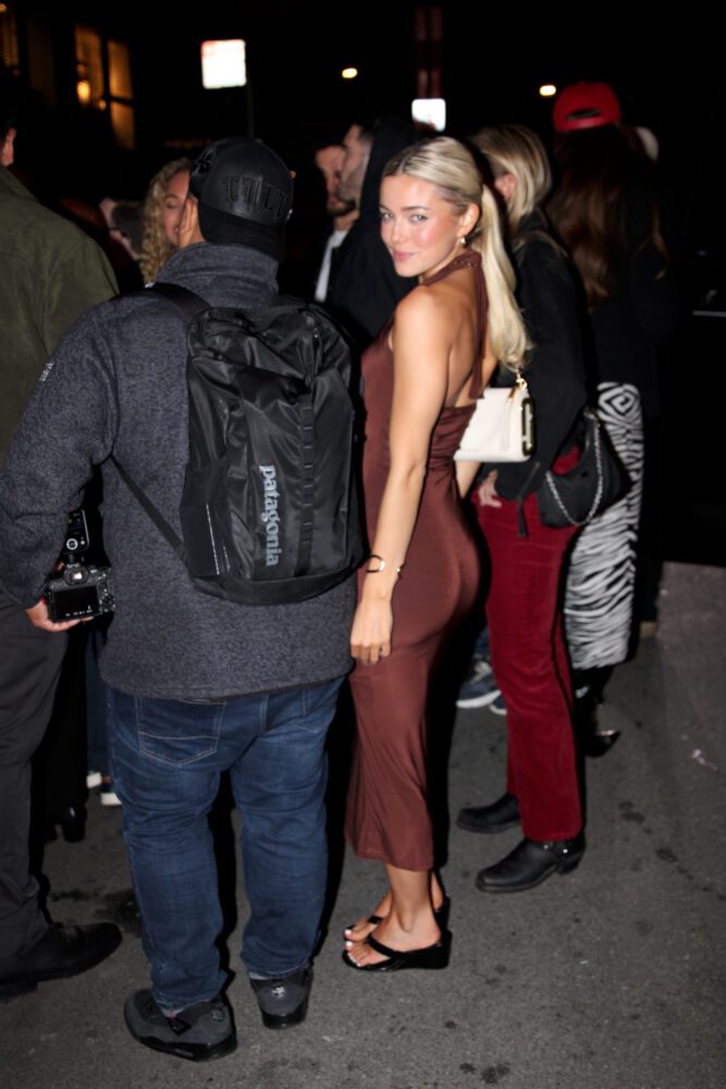 Olivia Dunne Tight Brown Dress Ass Cleavage Si Party
