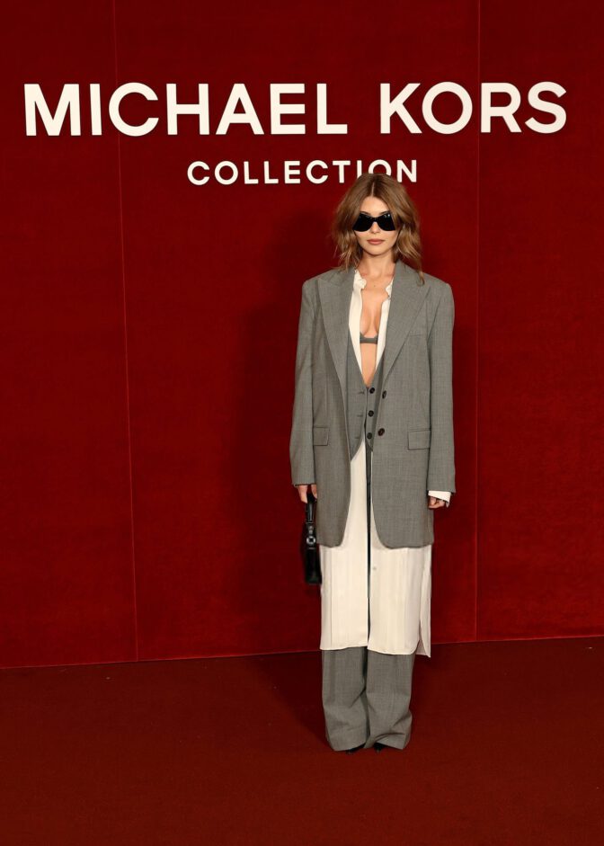 Olivia Jade Deep Cleavage Bralette Michael Kors Nyfw