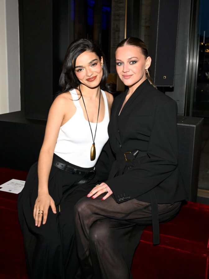 Rachel Zegler Sexy Curves Plunging Top Michael Kors Show