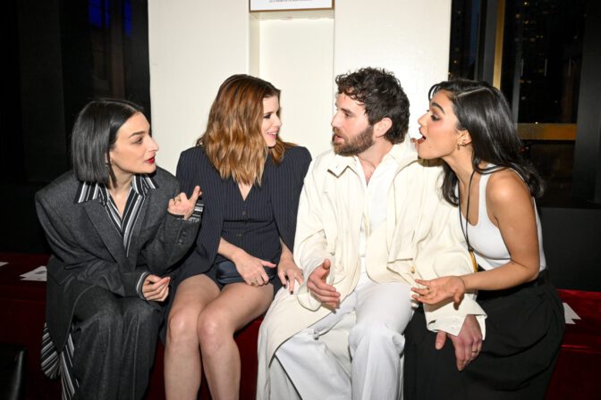 Rachel Zegler Sexy Curves Plunging Top Michael Kors Show