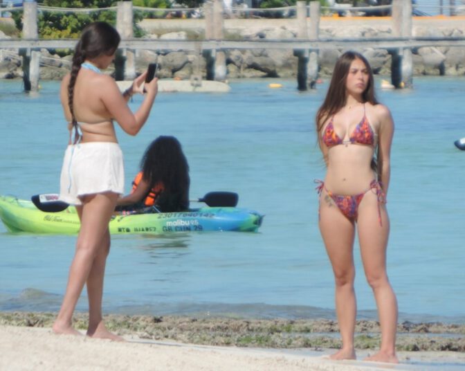 Sophie Rain Sexy Ass Tulum Beach Thong