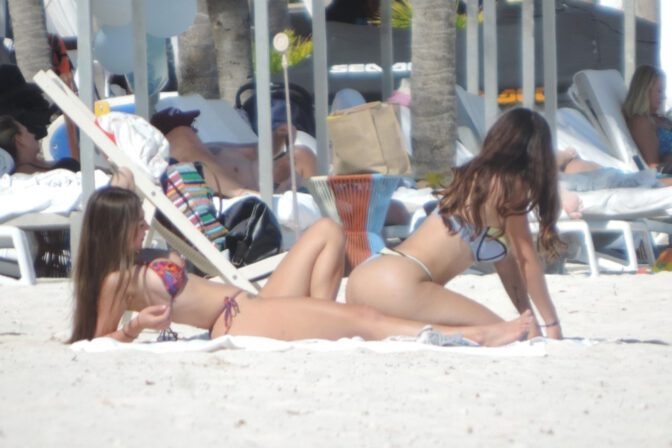 Sophie Rain Sexy Ass Tulum Beach Thong