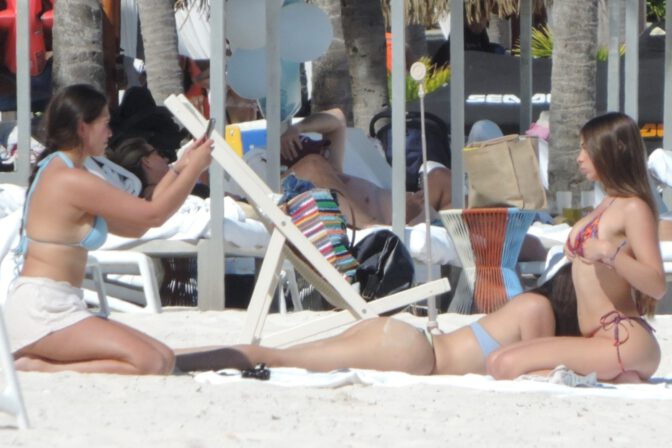 Sophie Rain Sexy Ass Tulum Beach Thong