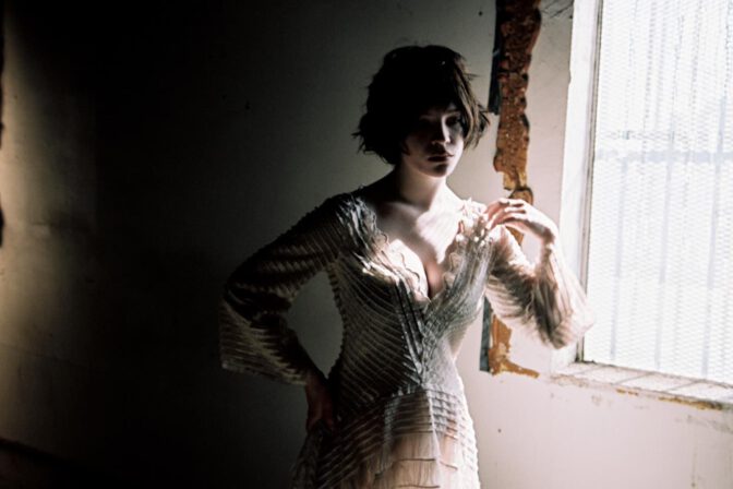 Sophie Thatcher Cleavage Plunging Dress Jason Renaud