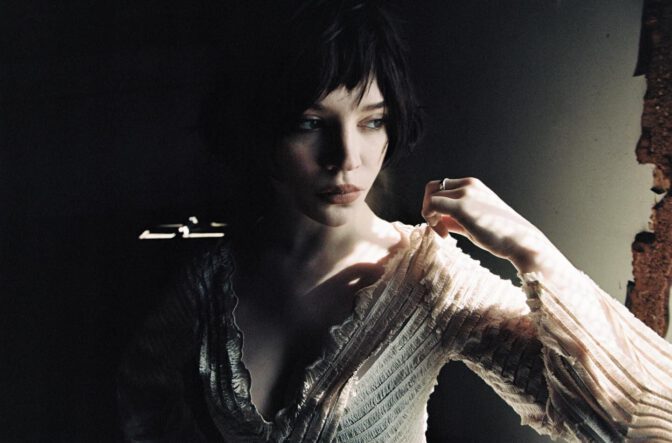 Sophie Thatcher Cleavage Plunging Dress Jason Renaud