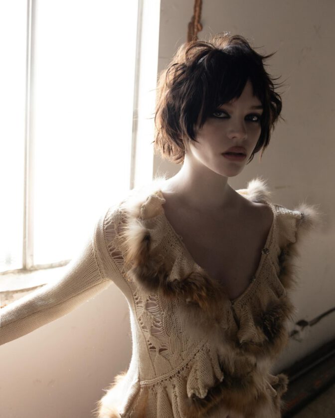 Sophie Thatcher Cleavage Plunging Dress Jason Renaud