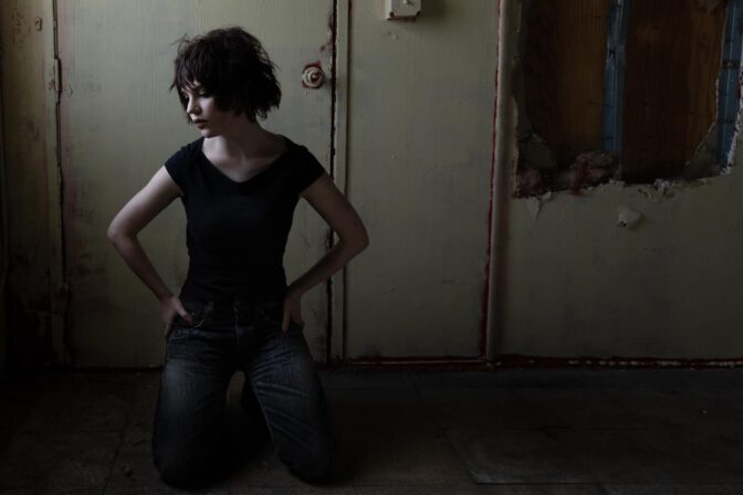 Sophie Thatcher Cleavage Plunging Dress Jason Renaud