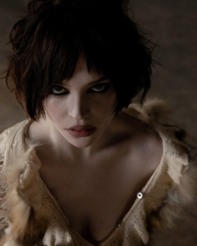 Sophie Thatcher Cleavage Plunging Dress Jason Renaud