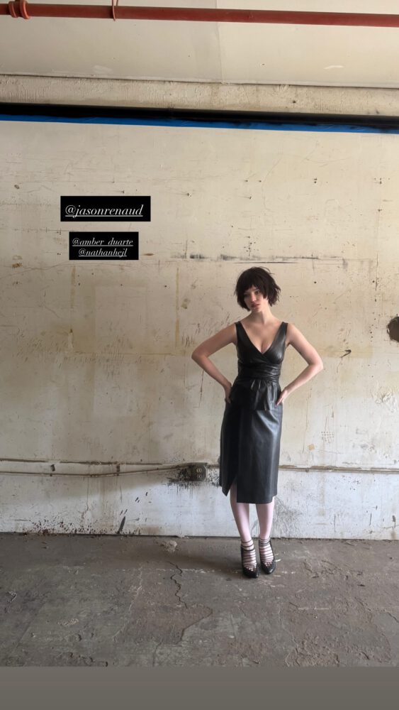 Sophie Thatcher Cleavage Plunging Dress Jason Renaud.