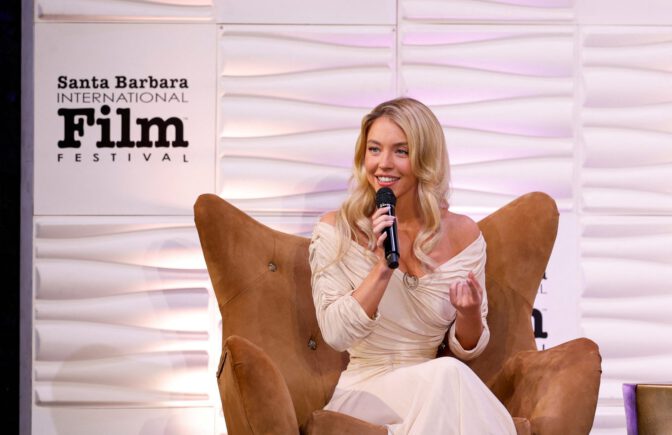 Sydney Sweeney Busty Plunging Dress Curves Santa Barbara Red Carpet