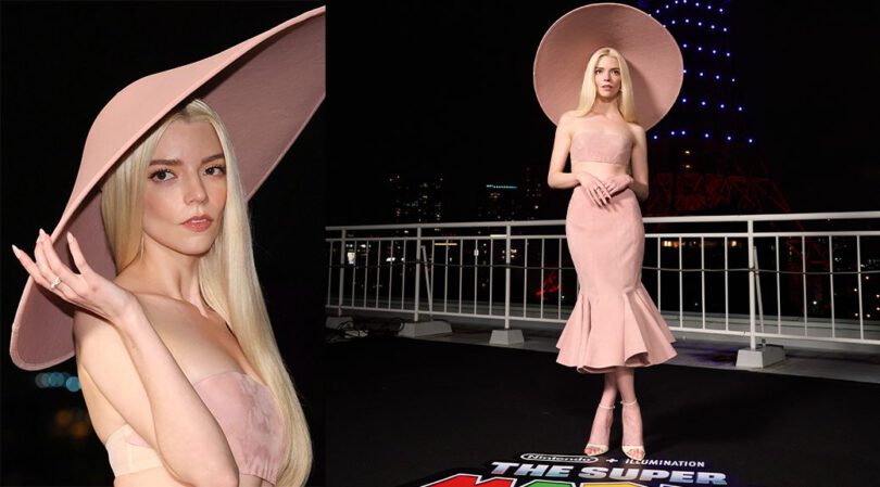 Anya Taylor-Joy Channels Princess Peach in Stunning Pink Jacquemus in Tokyo