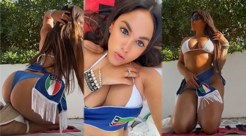 World Cup Fever: Claudia Romani Strips Down to Support the Azzurri in Style