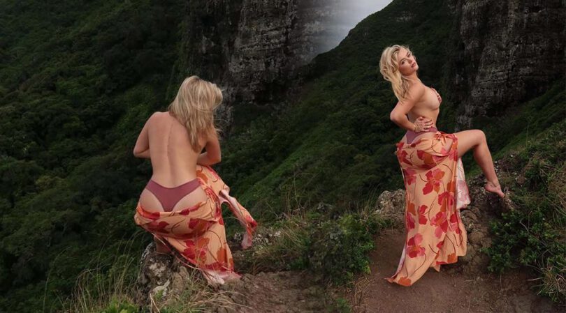 Katie Sigmond Topless Paradise: That Booty on the Edge Has Us Losing It