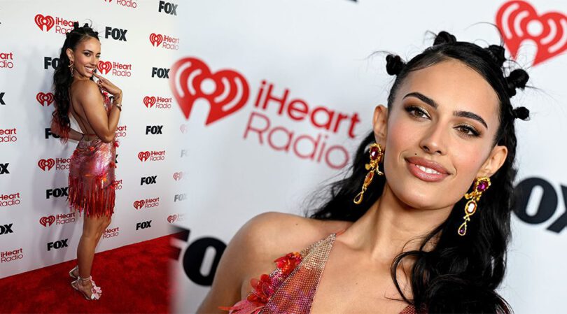 Kylie Cantrall Bares It All In Sizzling Metallic Fringe Dress At iHeartRadio Awards