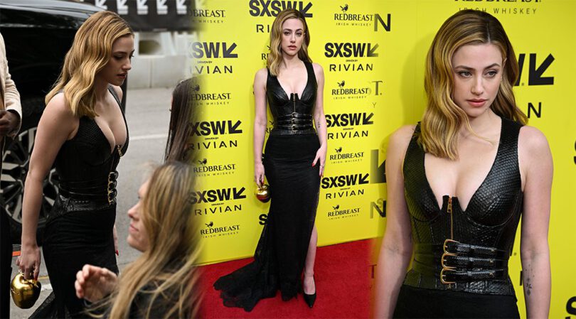 Lili Reinhart’s Skin-Tight Leather Look Steals the Show at the Forbidden Fruits Premiere