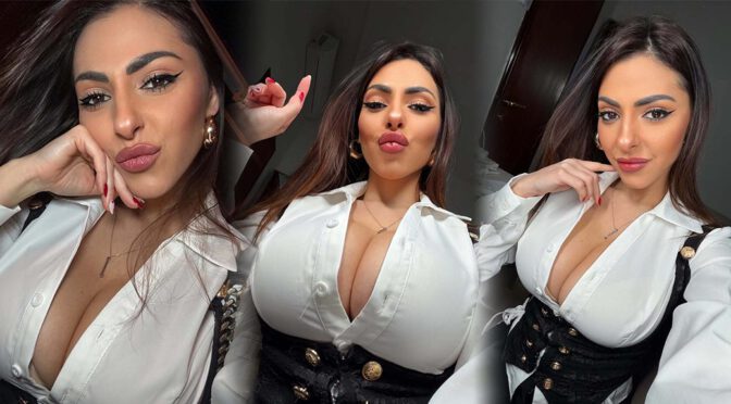 Maddalena Cabizzosu Teases Insane Curves in Her Naughty Unbuttoned Look