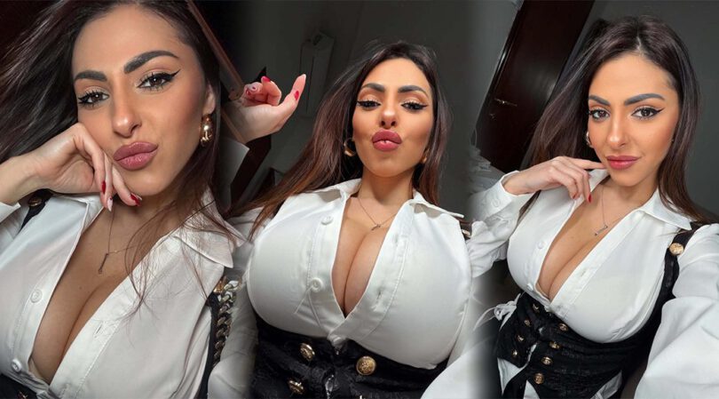 Maddalena Cabizzosu Teases Insane Curves in Her Naughty Unbuttoned Look