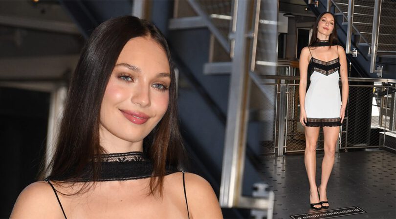 Maddie Ziegler Flaunts Every Curve in Sexy Lace Slip Dress at NYC Empire State Building