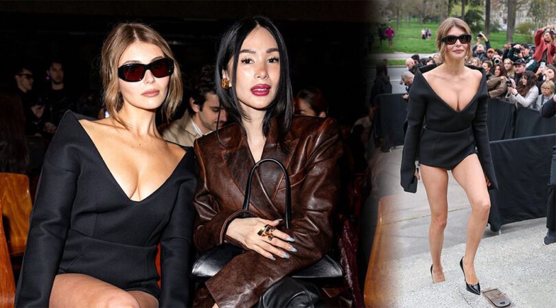 Olivia Jade’s Jaw-Dropping Cleavage Nearly Pops Out of That Insane Mugler Bodysuit at Paris Fashion Week