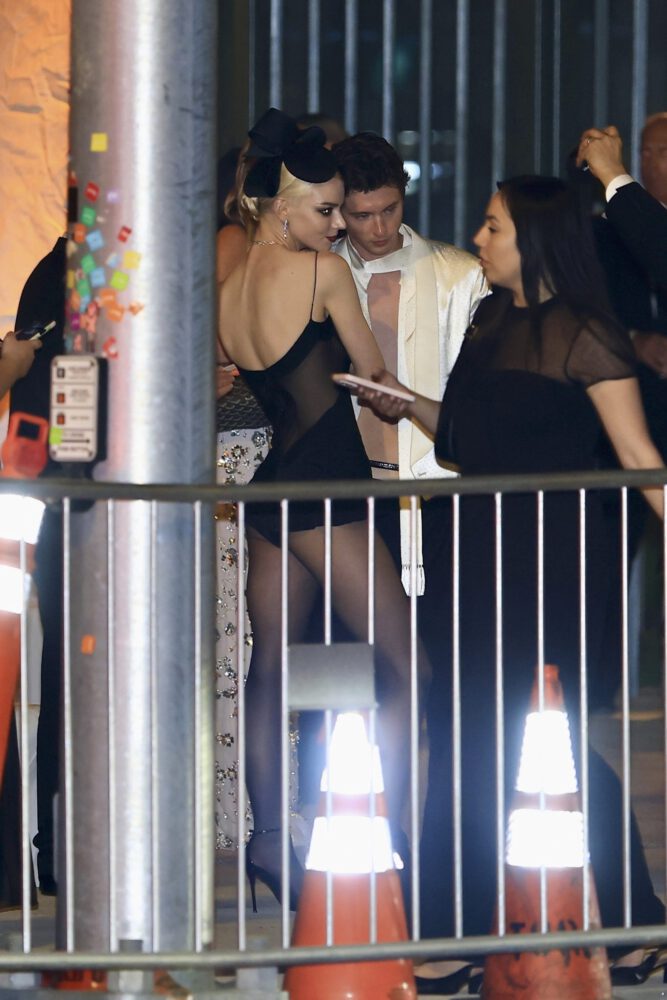 Anya Taylor Joy Sexy Legs Sheer Bodysuit Vanity Oscars