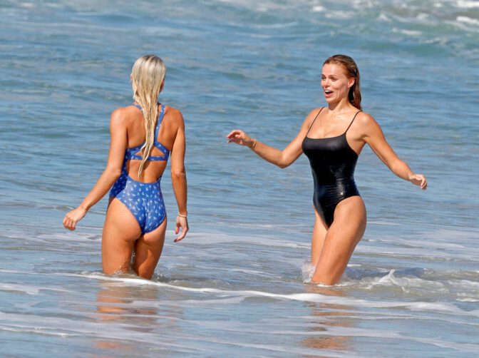 Brooks Nader Cleavage Livvy Dunne Ass Baywatch Set