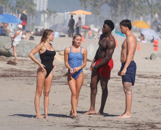 Brooks Nader Cleavage Livvy Dunne Ass Baywatch Set