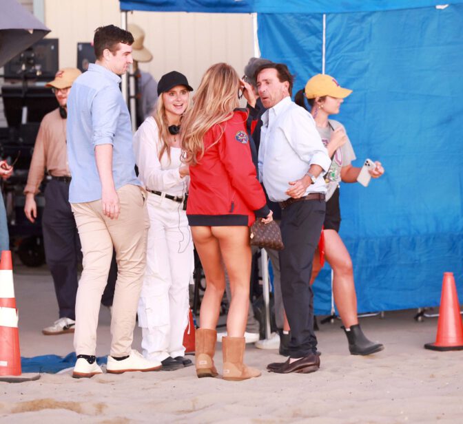 Brooks Nader Sexy Ass Cleavage Red Lifeguard Suit
