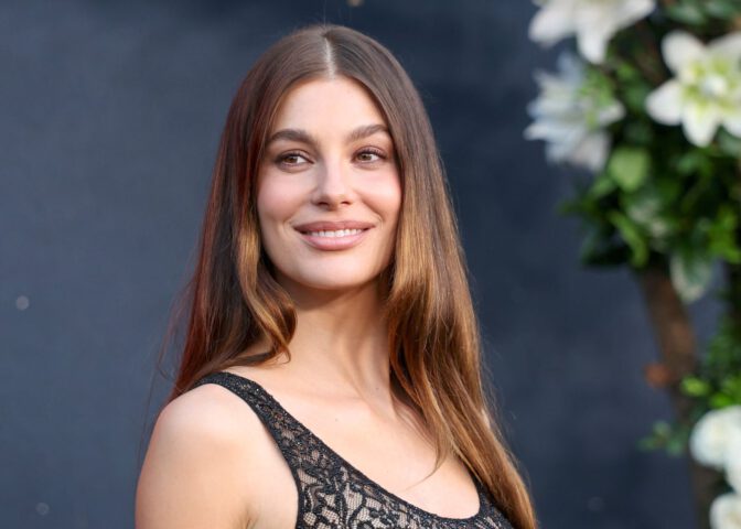 Camila Morrone Hot Sheer Lace Dress Los Angeles