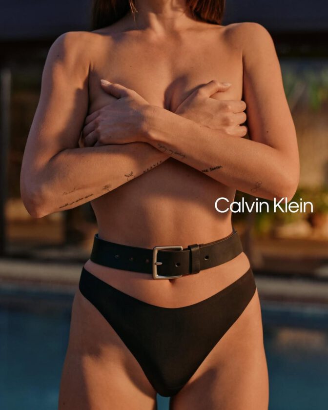 Dakota Johnson Topless Calvin Klein