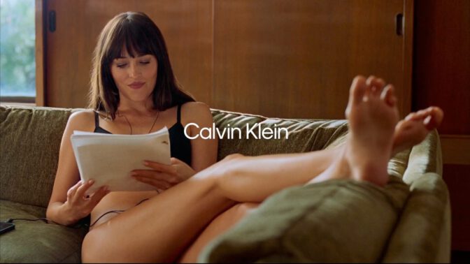 Dakota Johnson Topless Calvin Klein