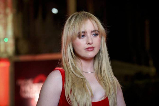 Kathryn Newton Boobs Ass Tight Red Dress Rome