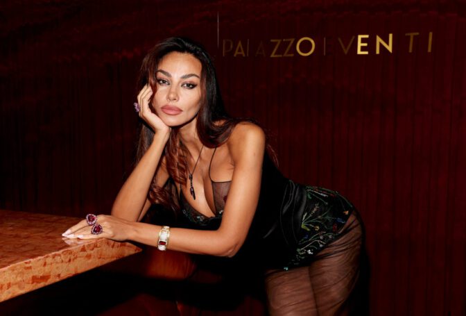 Madalina Ghenea Sexy Body See Through Dress