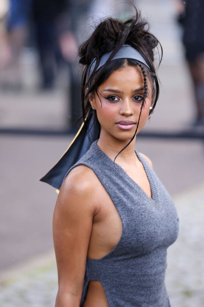 Tyla Miu Miu Sideboob Exposed Boxers Paris Fashion Week