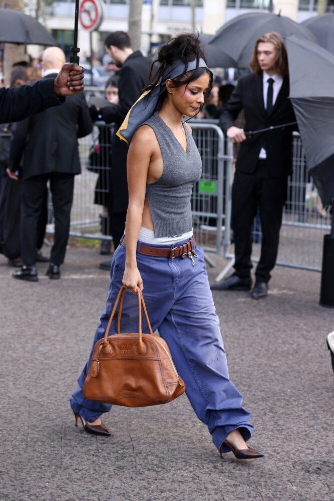 Tyla Miu Miu Sideboob Exposed Boxers Paris Fashion Week